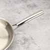 Tri-ply Stainless Steel Fry Pan | Premium Non-Stick Skillet, 3-Layer Construction, Gas & Induction Compatible