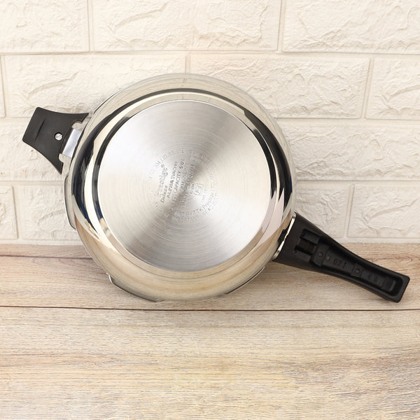 Premium Stainless Steel Cooker Deluxe Plus | Rust-Free, Toxin-Free, Mirror Finish, Gas & Induction Friendly