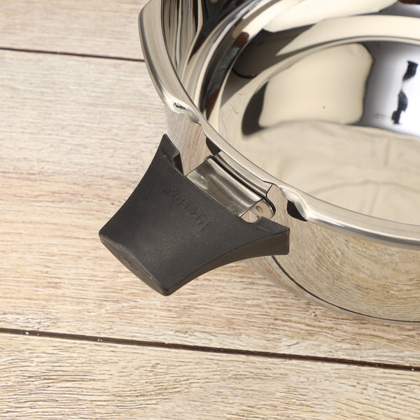 Premium Stainless Steel Cooker Deluxe Plus | Rust-Free, Toxin-Free, Mirror Finish, Gas & Induction Friendly