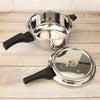 Premium Stainless Steel Cooker Deluxe Plus | Rust-Free, Toxin-Free, Mirror Finish, Gas & Induction Friendly