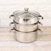 Multi-Purpose Stainless Steel IV Steamer Pot 3 Tier | Healthy Steam Cooking