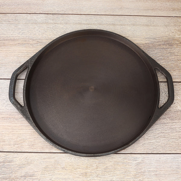 Pre-Seasoned Cast Iron Tawa – Chemical-Free, Traditional Cooking, Long-Lasting Build