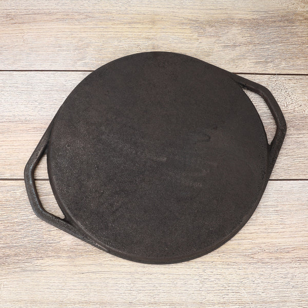 Pre-Seasoned Cast Iron Tawa – Chemical-Free, Traditional Cooking, Long-Lasting Build