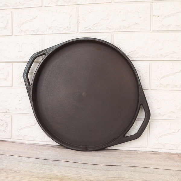Pre-Seasoned Cast Iron Tawa – Chemical-Free, Traditional Cooking, Long-Lasting Build
