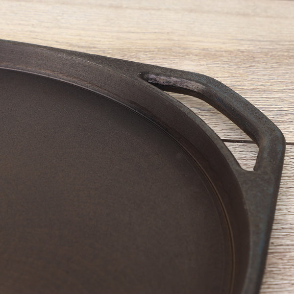Pre-Seasoned Cast Iron Tawa – Chemical-Free, Traditional Cooking, Long-Lasting Build
