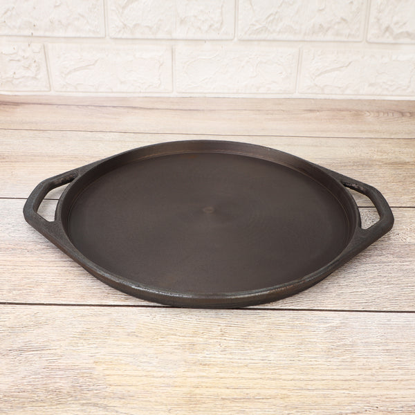 Pre-Seasoned Cast Iron Tawa – Chemical-Free, Traditional Cooking, Long-Lasting Build