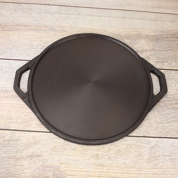 Pre-Seasoned Cast Iron Edge Tawa – Chemical-Free, Traditional Cooking, Long-Lasting Build