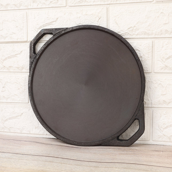 Pre-Seasoned Cast Iron Edge Tawa – Chemical-Free, Traditional Cooking, Long-Lasting Build