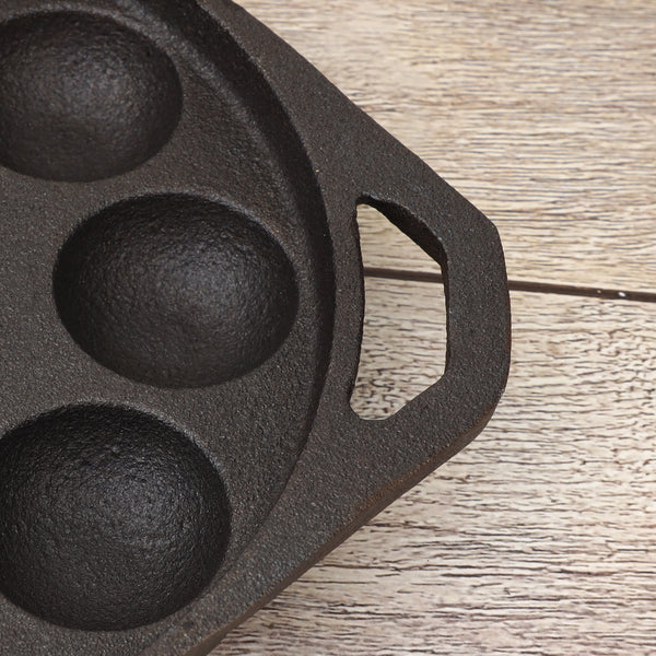 Pre-Seasoned Cast iron Paniyaram Pan – Chemical-Free, Traditional Cooking, Long-Lasting Build