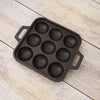 Pre-Seasoned Cast Iron square Paniyaram Pan β Chemical-Free, Traditional Cooking, Long-Lasting Build