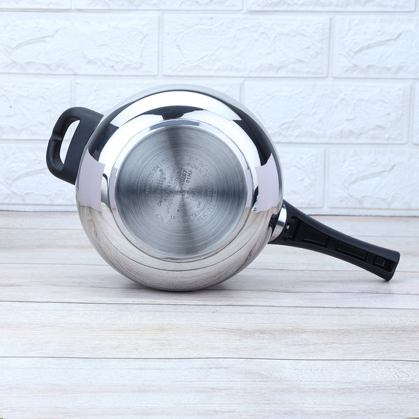 Premium Stainless Steel Cooker Deluxe Plus | Rust-Free, Toxin-Free, Mirror Finish, Gas & Induction Friendly