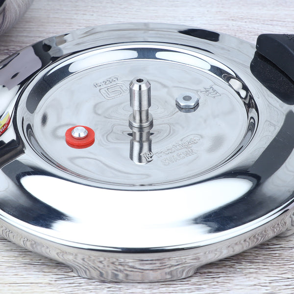 Premium Stainless Steel Cooker Deluxe Plus | Rust-Free, Toxin-Free, Mirror Finish, Gas & Induction Friendly