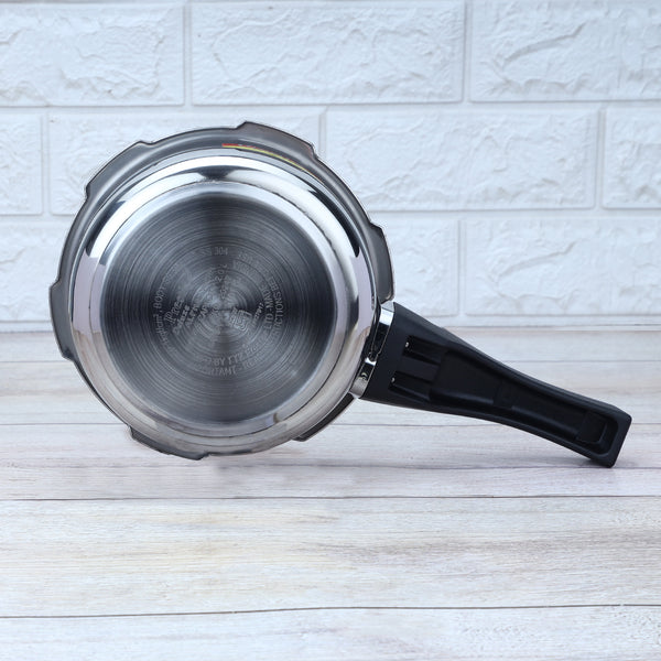 Premium Stainless Steel Cooker Deluxe Plus | Rust-Free, Toxin-Free, Mirror Finish, Gas & Induction Friendly