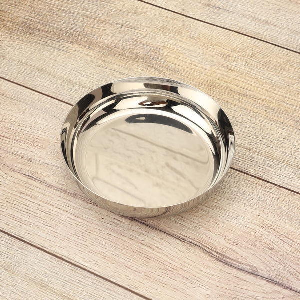 Premium Stainless Steel Apple Plate 10 - Set of 2 pieces | Rust-Free, Toxin-Free, Mirror Finish