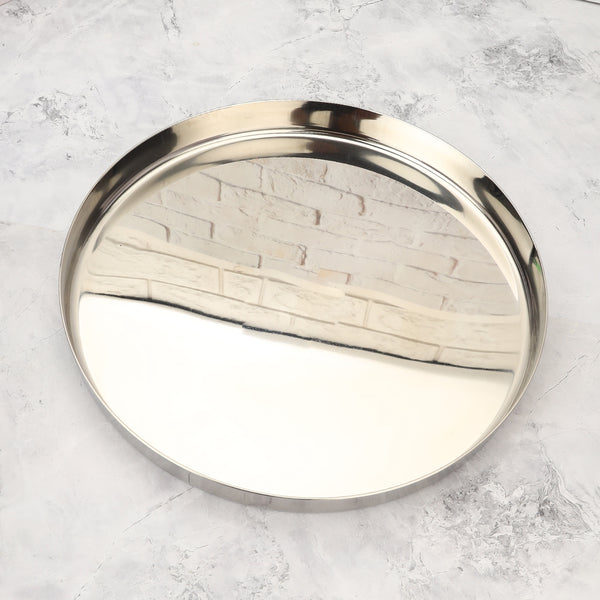 KUMCHA PLATE SET OF 2 /HIGH QUALITY STAINLESS STEEL