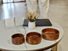 Wooden Sheesham Wood Bowls/ Set of 3- Without Polish- Non Toxic