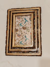 Hummingbird resin| rectangle wooden tray set of 3