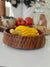 Wooden bowl 7" |carved cutter design |Sheesham wood
