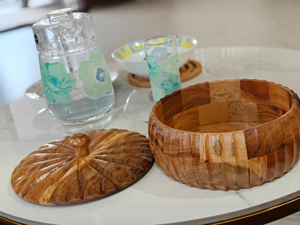 Wooden Pumpkin casserole 9*4 inch