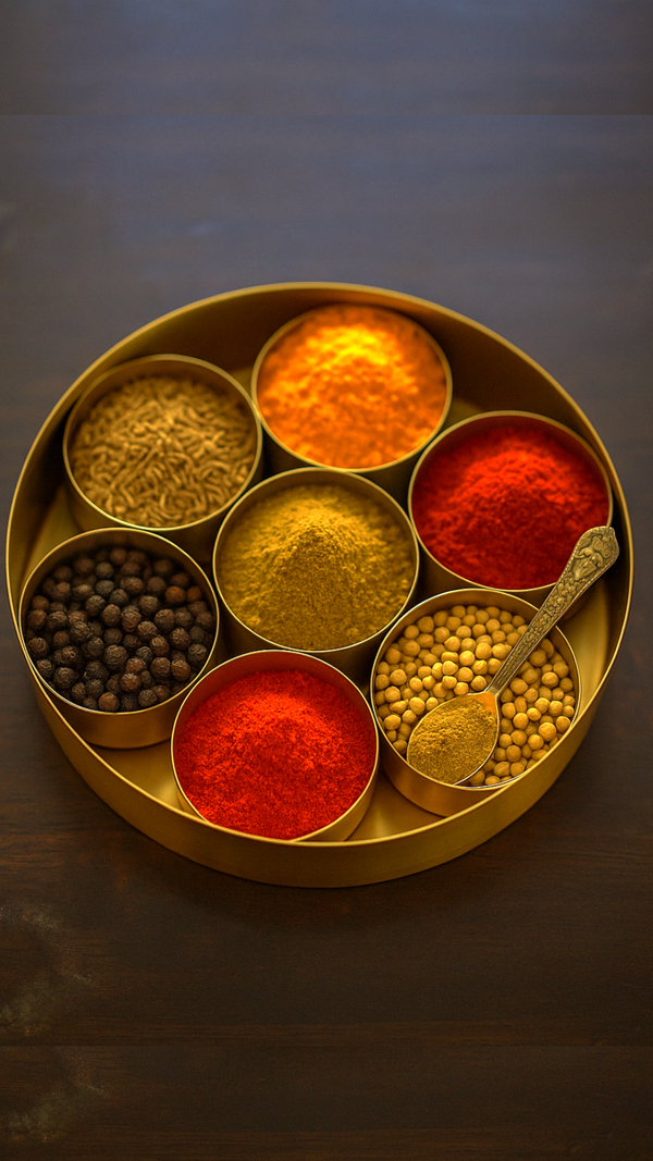Brass spice box