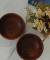 Wooden Bowl 4" Set of 2