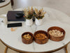 Wooden Sheesham Wood Bowls/ Set of 3- Without Polish- Non Toxic