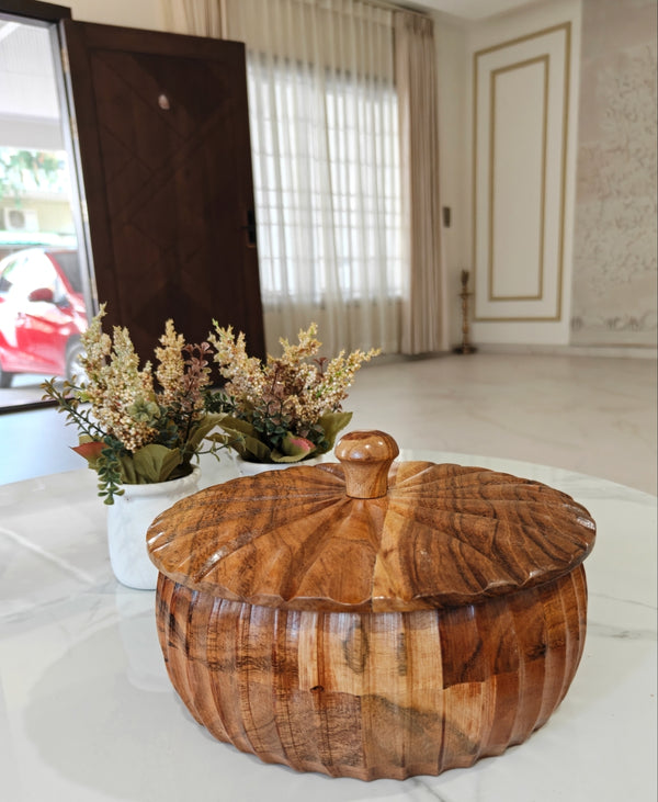 Wooden Pumpkin casserole 9*4 inch