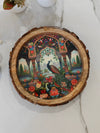 Peacock Printed Tray 10"