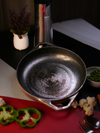 Pre-Seasoned Cast Iron kadai – Chemical-Free, Traditional Cooking, Long-Lasting Build - 10 inches